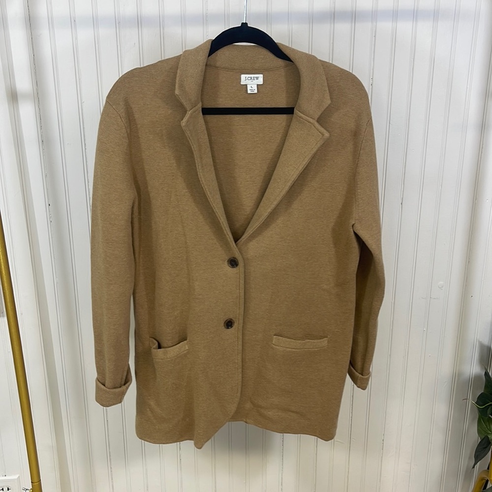 J crew sweatshirt blazer